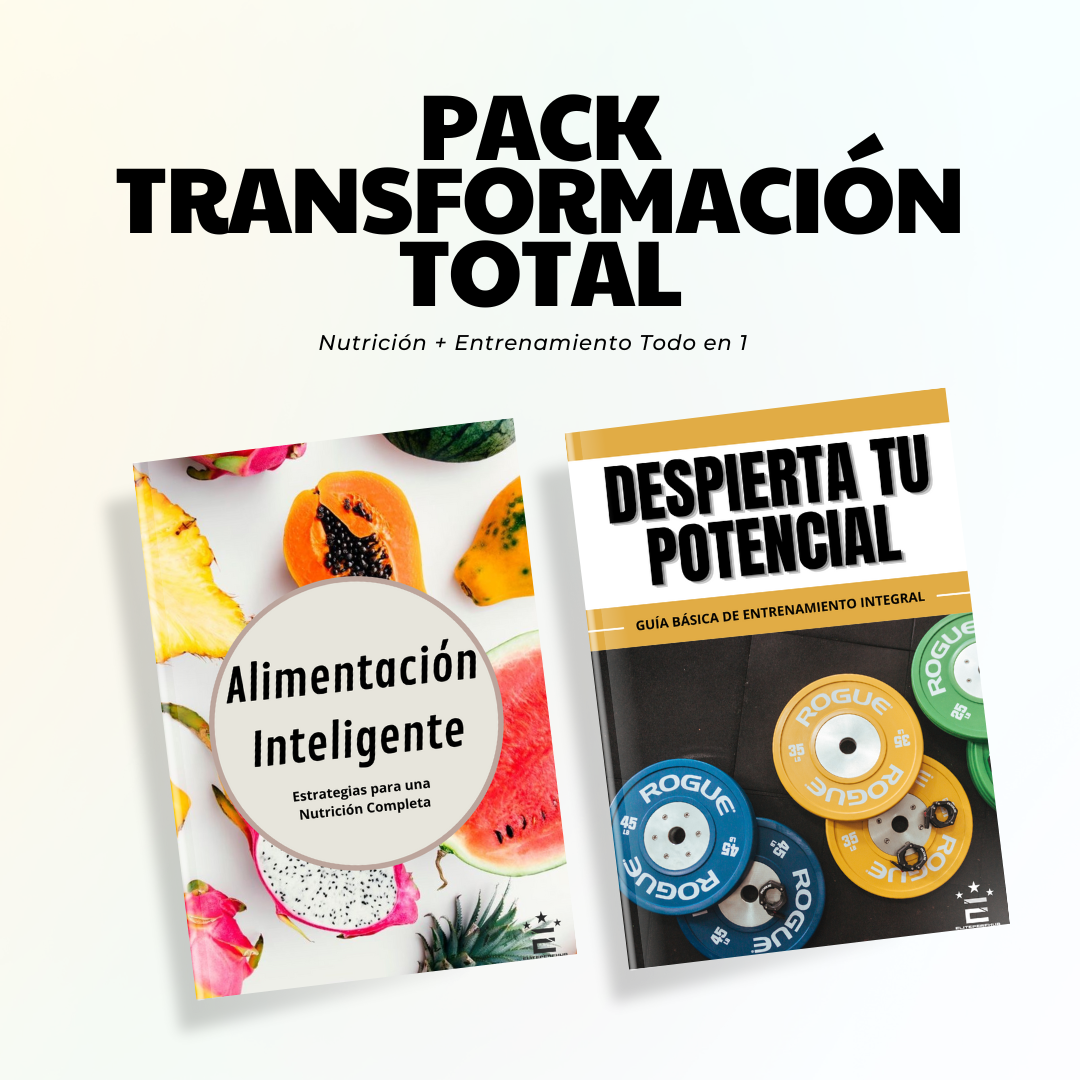 Pack Transformación Total (E-Book Nutrición + Entrenamiento)